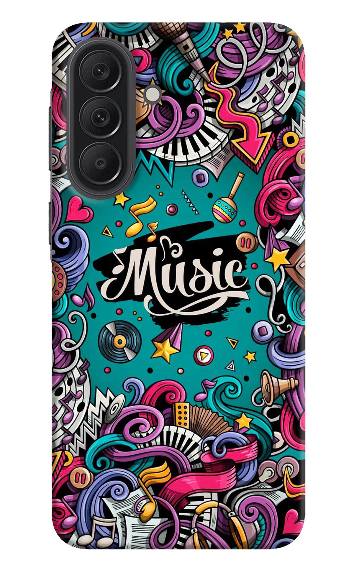 Music Graffiti Samsung A37 5G Back Cover