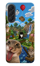 Minecraft Cat Chaos Samsung A37 5G Back Cover
