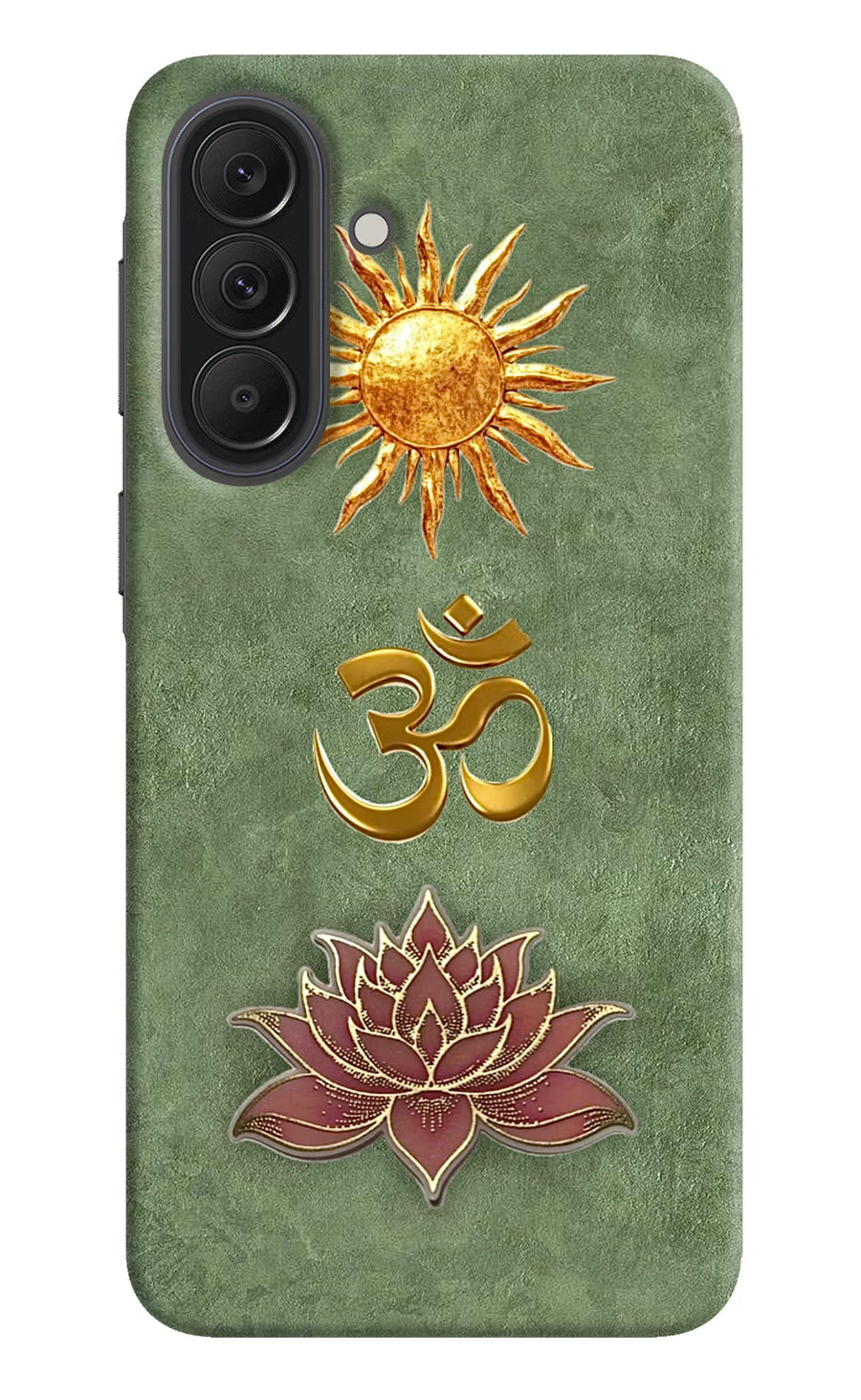 Om & Lotus Samsung A37 5G Back Cover, Hard case