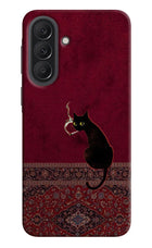 Midnight Cat Samsung A37 5G Hard Case Back Cover by Casekaro