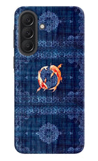 Koi Blue Samsung A37 5G Hard Case Back Cover by Casekaro