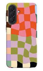 Wavy Grid Samsung A37 5G Hard Case Back Cover by Casekaro