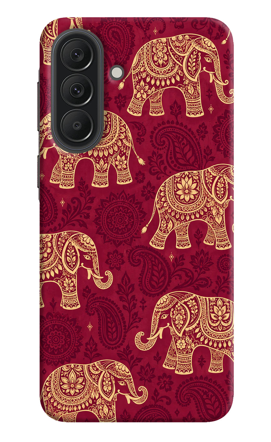 Maroon Elephant Samsung A37 5G Back Cover, Hard case