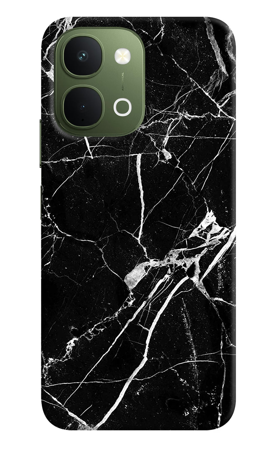 Black Marble Pattern Vivo T5x 5G Back Cover, Hard case