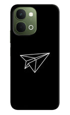 Paper Plane White Vivo T5x 5G Hard Case Back Cover by Casekaro