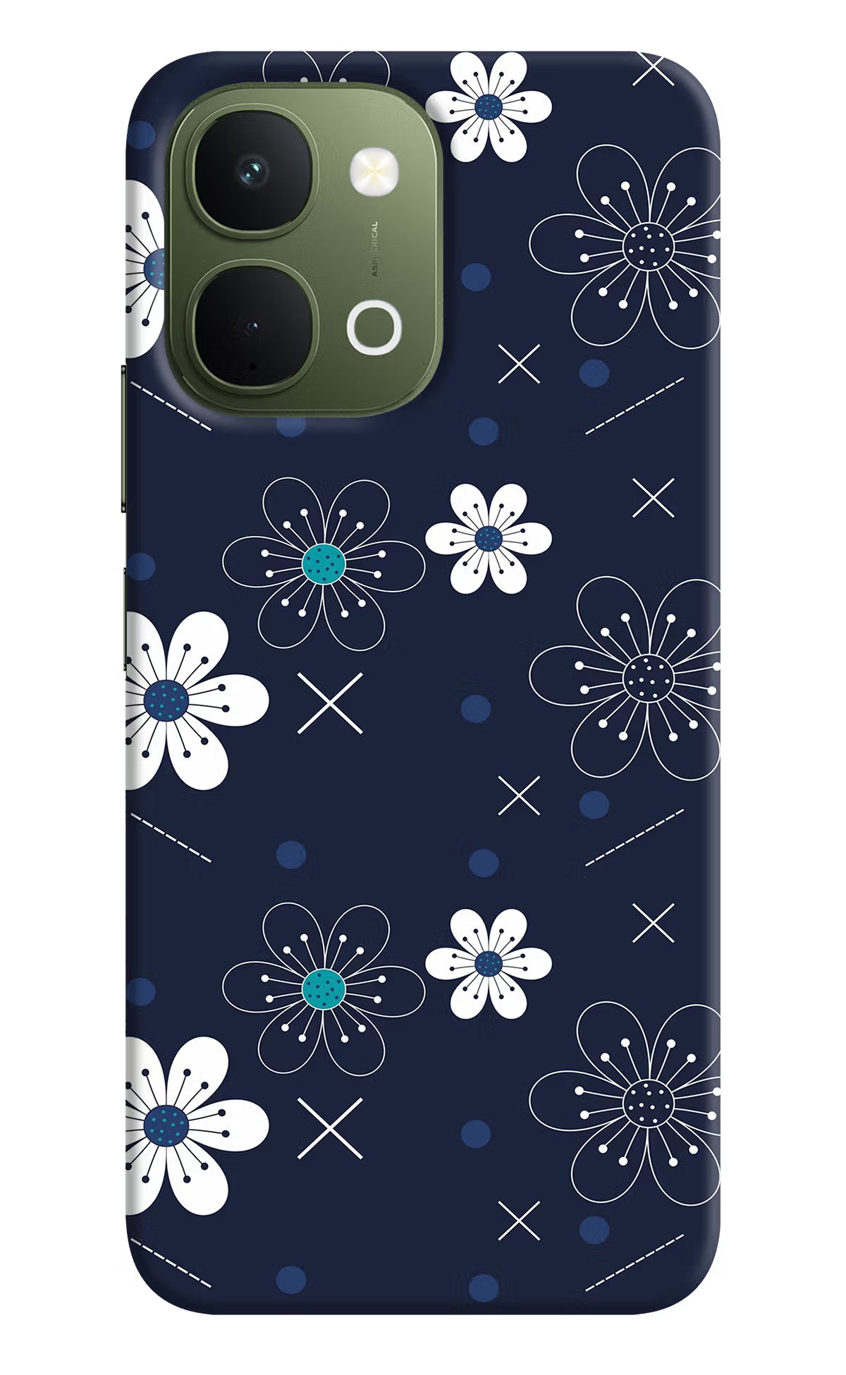 Flowers Vivo T5x 5G Back Cover