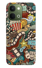 Cinema Abstract Vivo T5x 5G Hard Case Back Cover by Casekaro