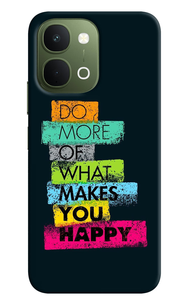 Do More Of What Makes You Happy Vivo T5x 5G Hard Case Back Cover by Casekaro