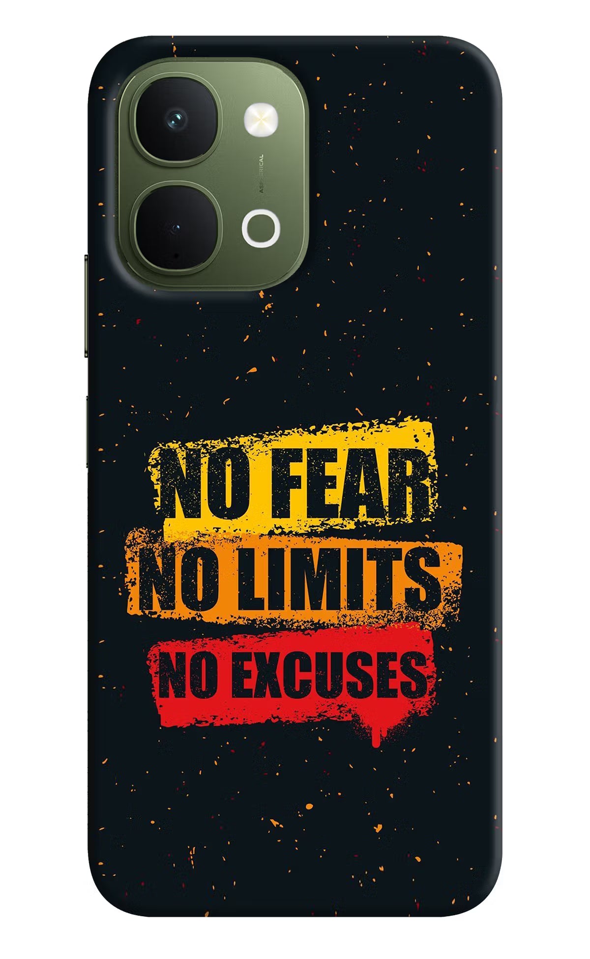 No Fear No Limits No Excuse Vivo T5x 5G Back Cover