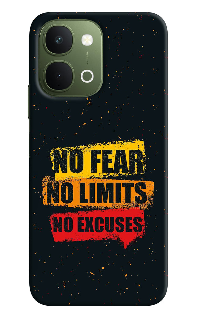 No Fear No Limits No Excuse Vivo T5x 5G Hard Case Back Cover by Casekaro