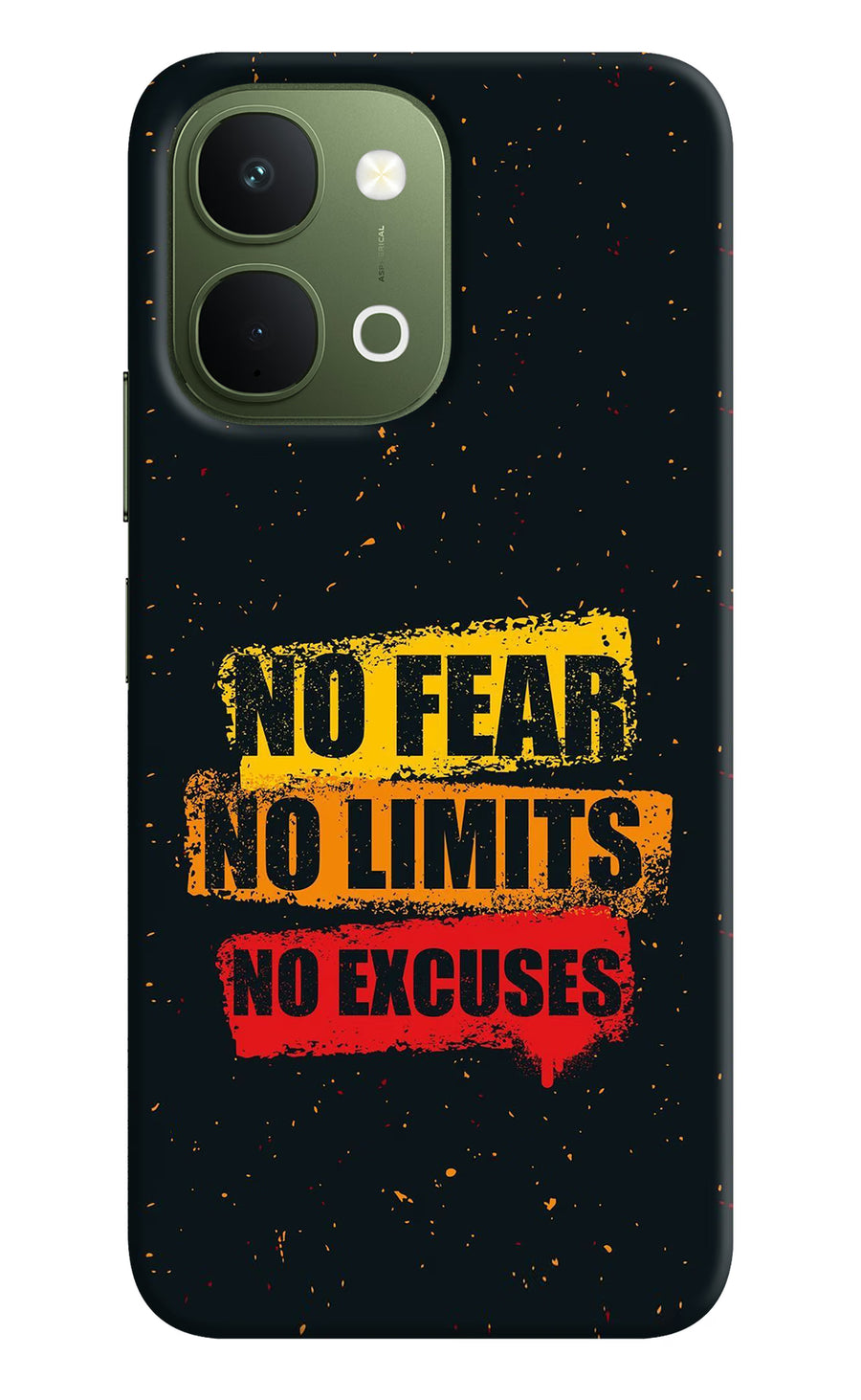 No Fear No Limits No Excuse Vivo T5x 5G Back Cover, Hard case