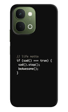 Life Motto Code Vivo T5x 5G Hard Case Back Cover by Casekaro