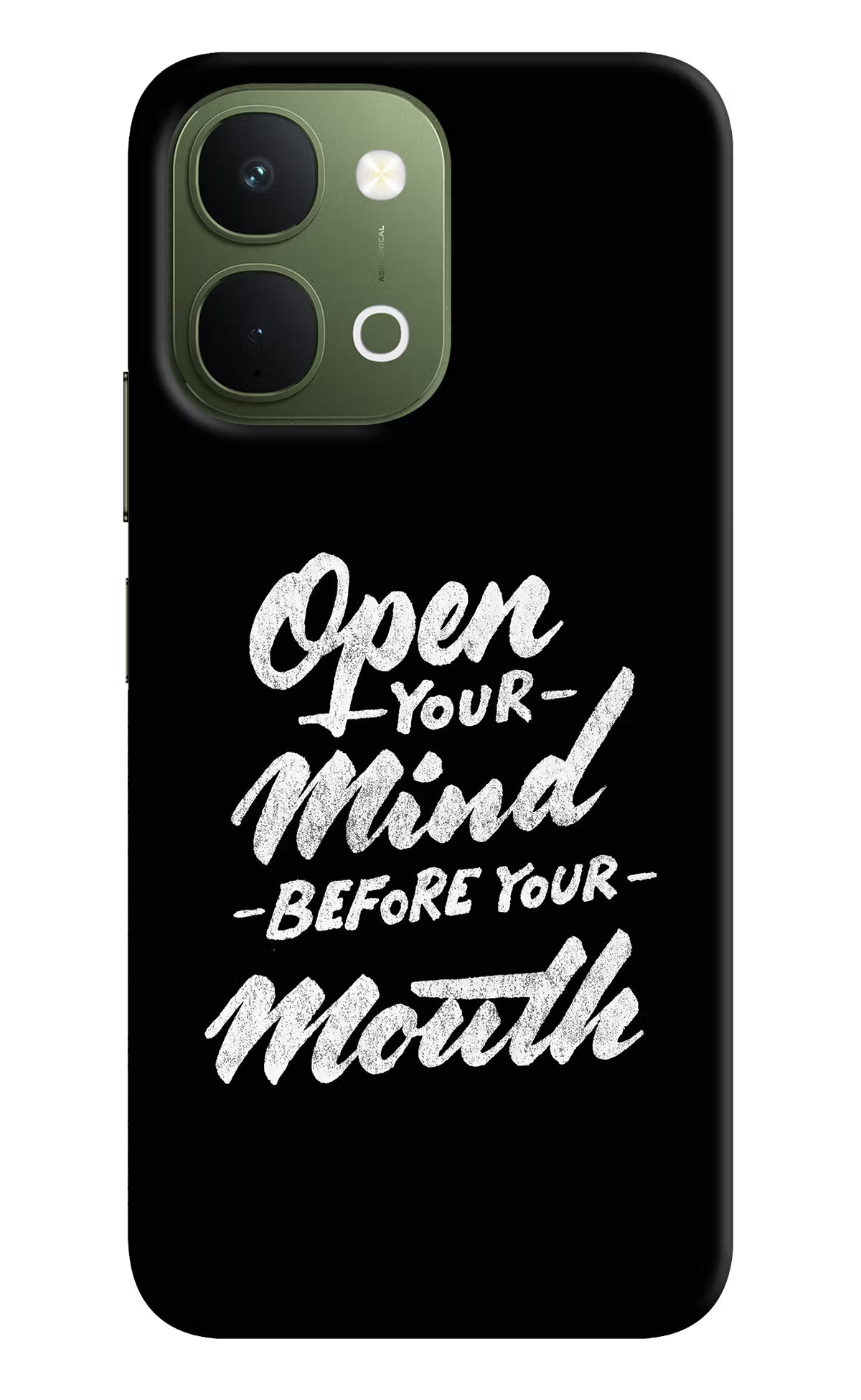 Open Your Mind Before Your Mouth Vivo T5x 5G Back Cover