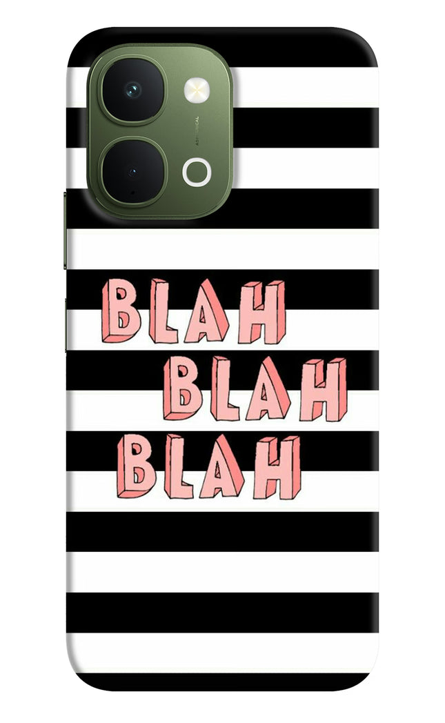Blah Blah Blah Vivo T5x 5G Hard Case Back Cover by Casekaro