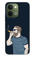 Smoking Vivo T5x 5G Hard Case Back Cover by Casekaro