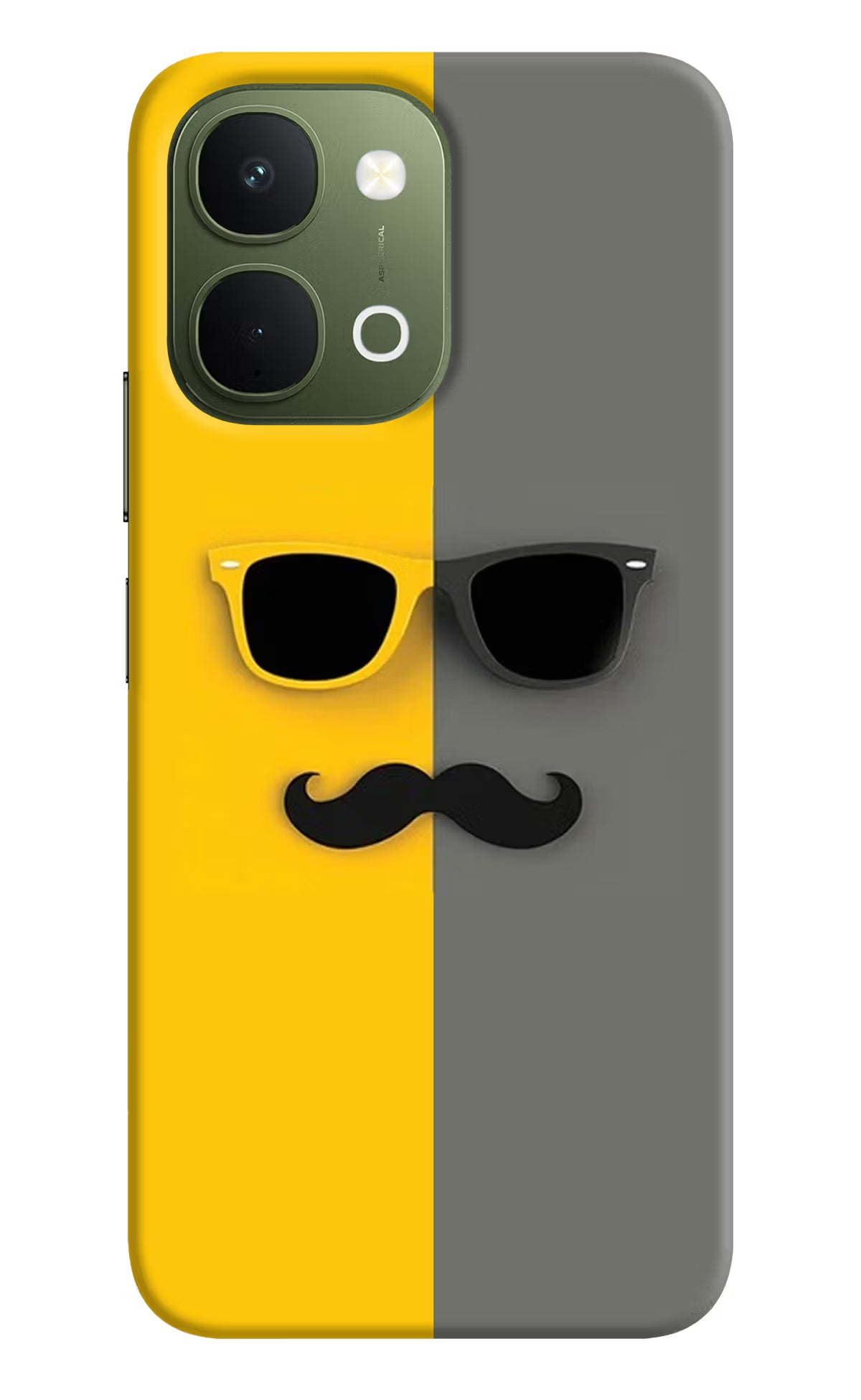 Sunglasses with Mustache Vivo T5x 5G Back Cover