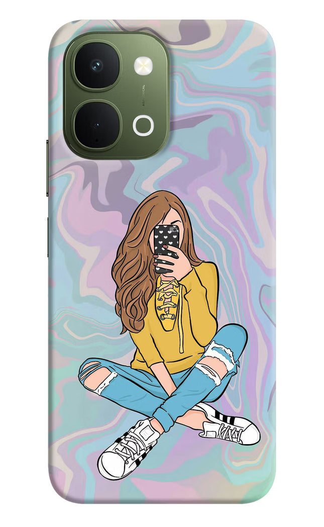 Selfie Girl Vivo T5x 5G Back Cover