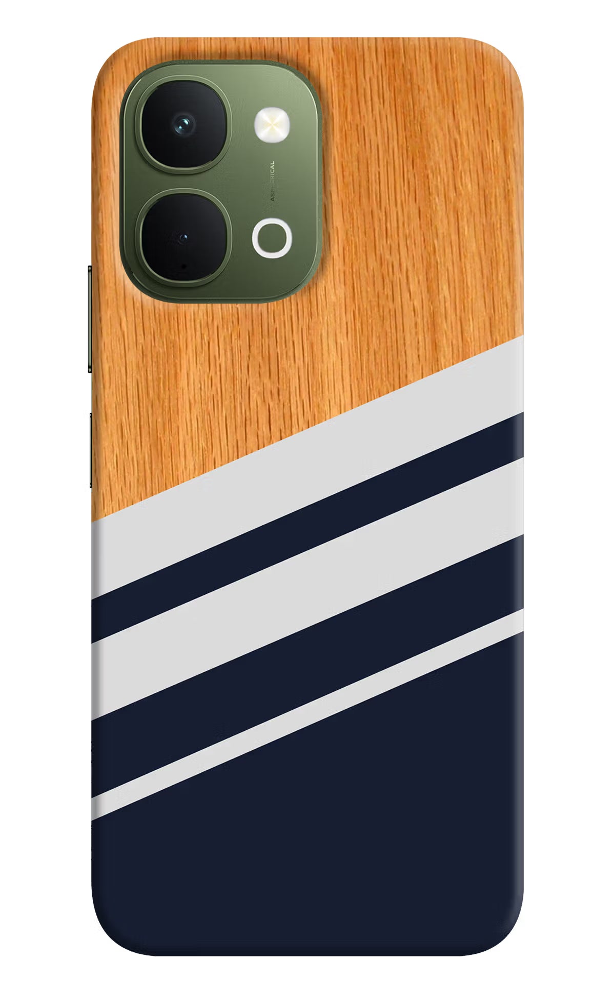 Blue and white wooden Vivo T5x 5G Back Cover