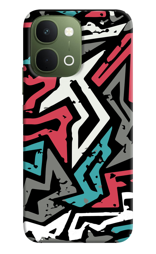 Geometric Graffiti Vivo T5x 5G Hard Case Back Cover by Casekaro