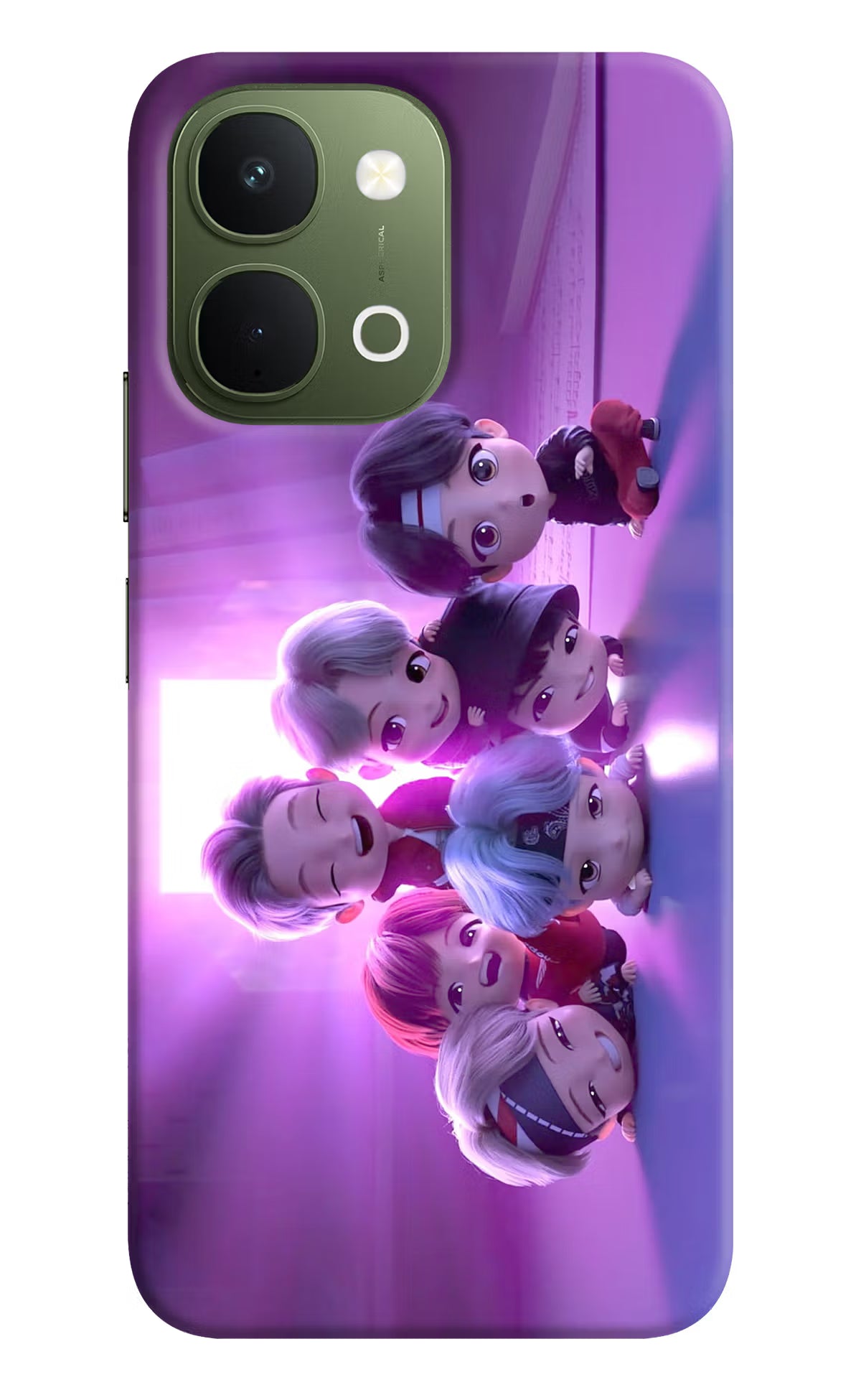 BTS Chibi Vivo T5x 5G Back Cover