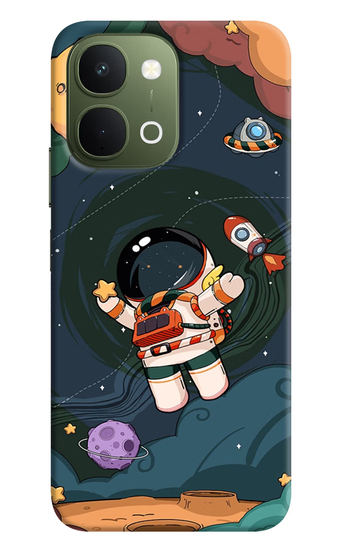 Cartoon Astronaut Vivo T5x 5G Back Cover