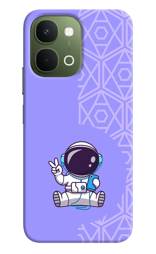 Cute Astronaut Chilling Vivo T5x 5G Hard Case Back Cover by Casekaro