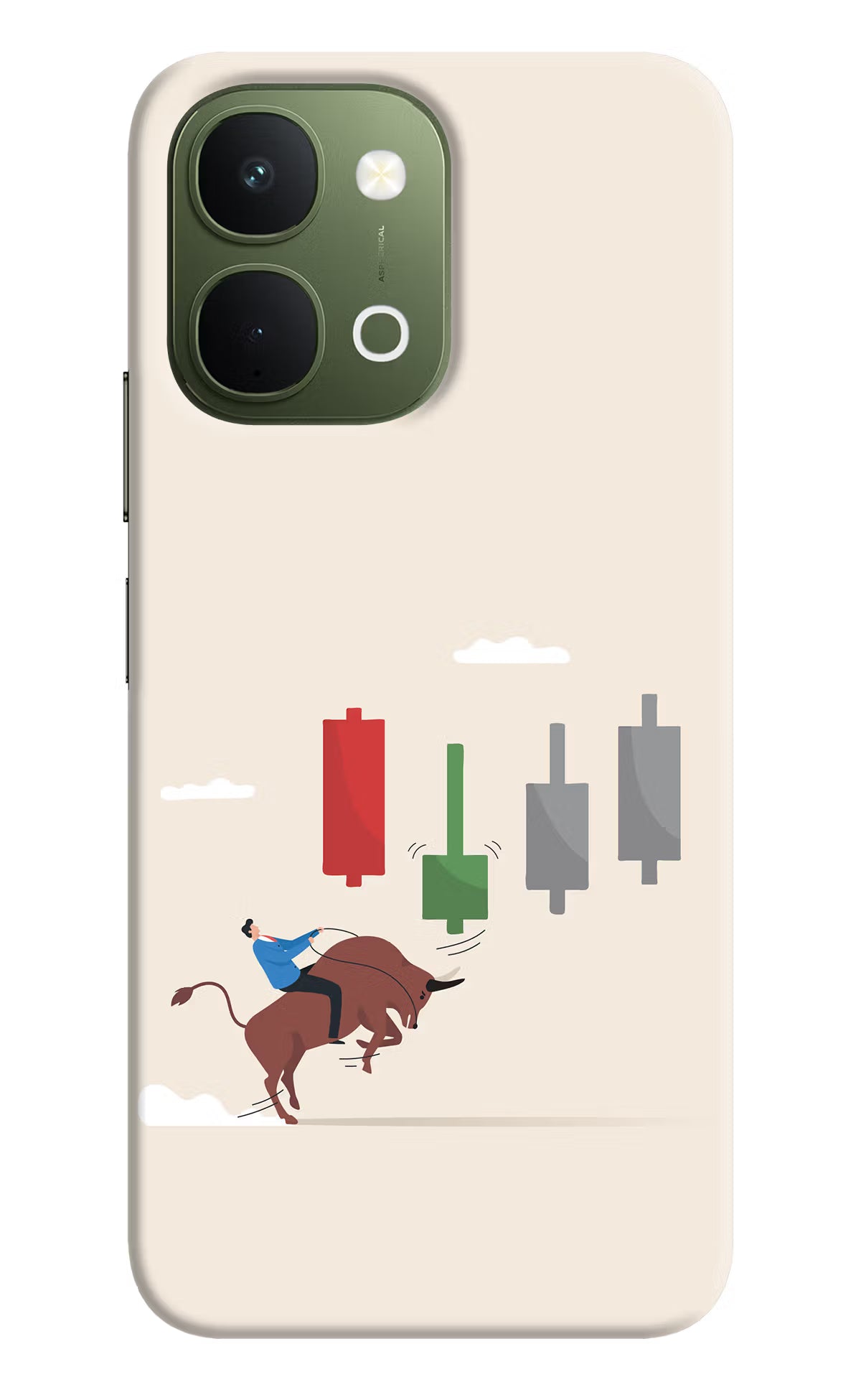 Bull Trading Momentum Vivo T5x 5G Back Cover