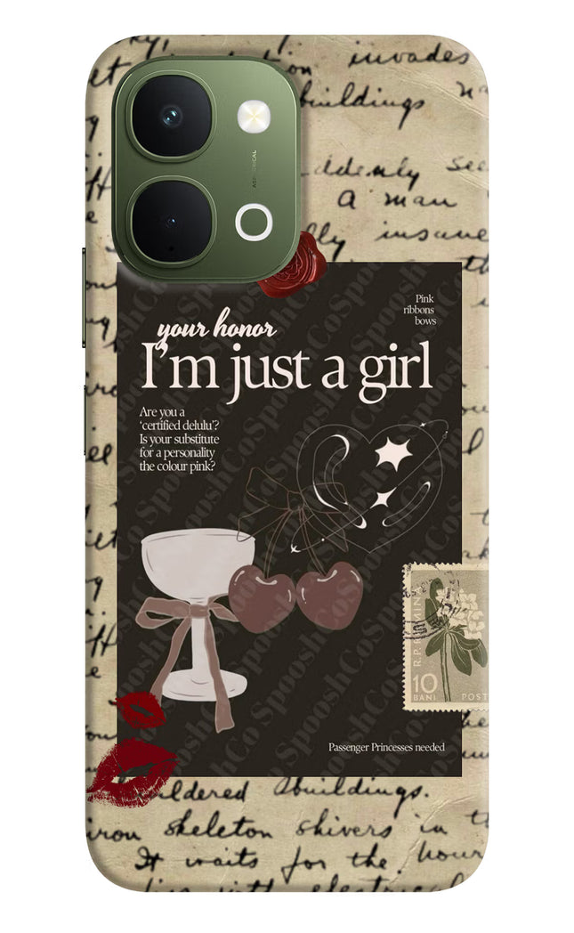 I am just a girl Vivo T5x 5G Back Cover