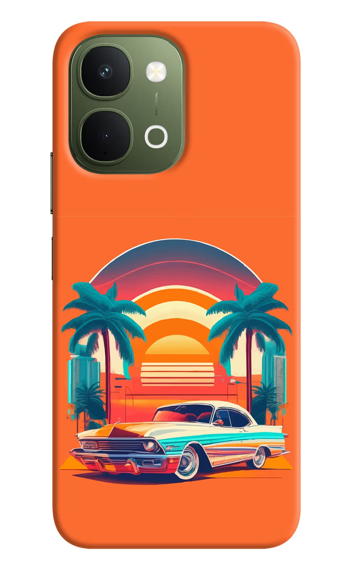 Palm Drive 80s Vivo T5x 5G Back Cover