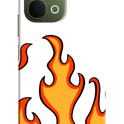 Fired Up – White Vivo T5x 5G Back Cover