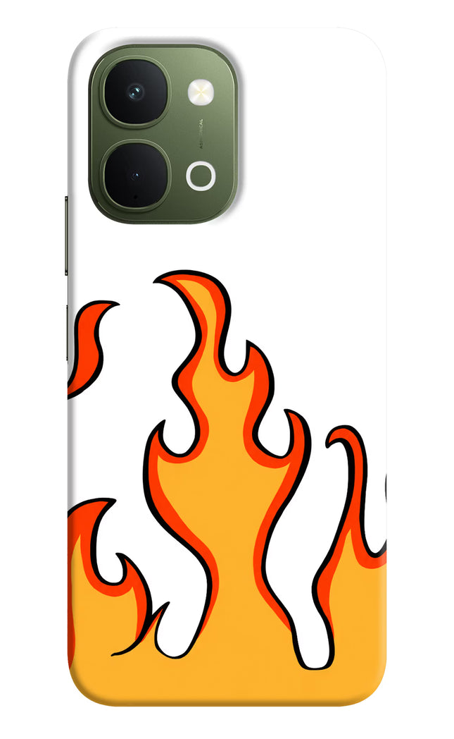 Fired Up – White Vivo T5x 5G Back Cover