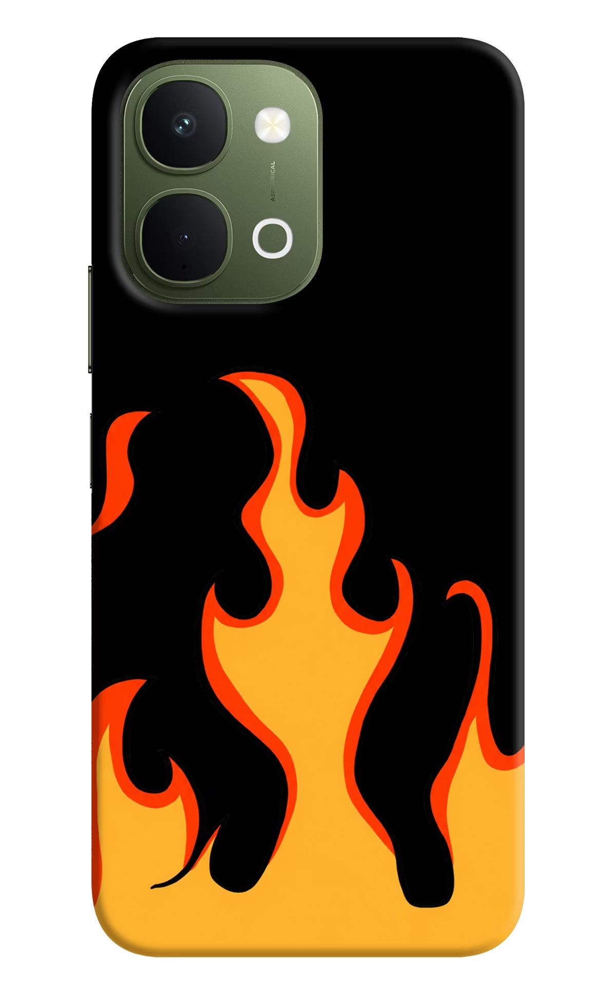 Fired Up – Black Vivo T5x 5G Back Cover