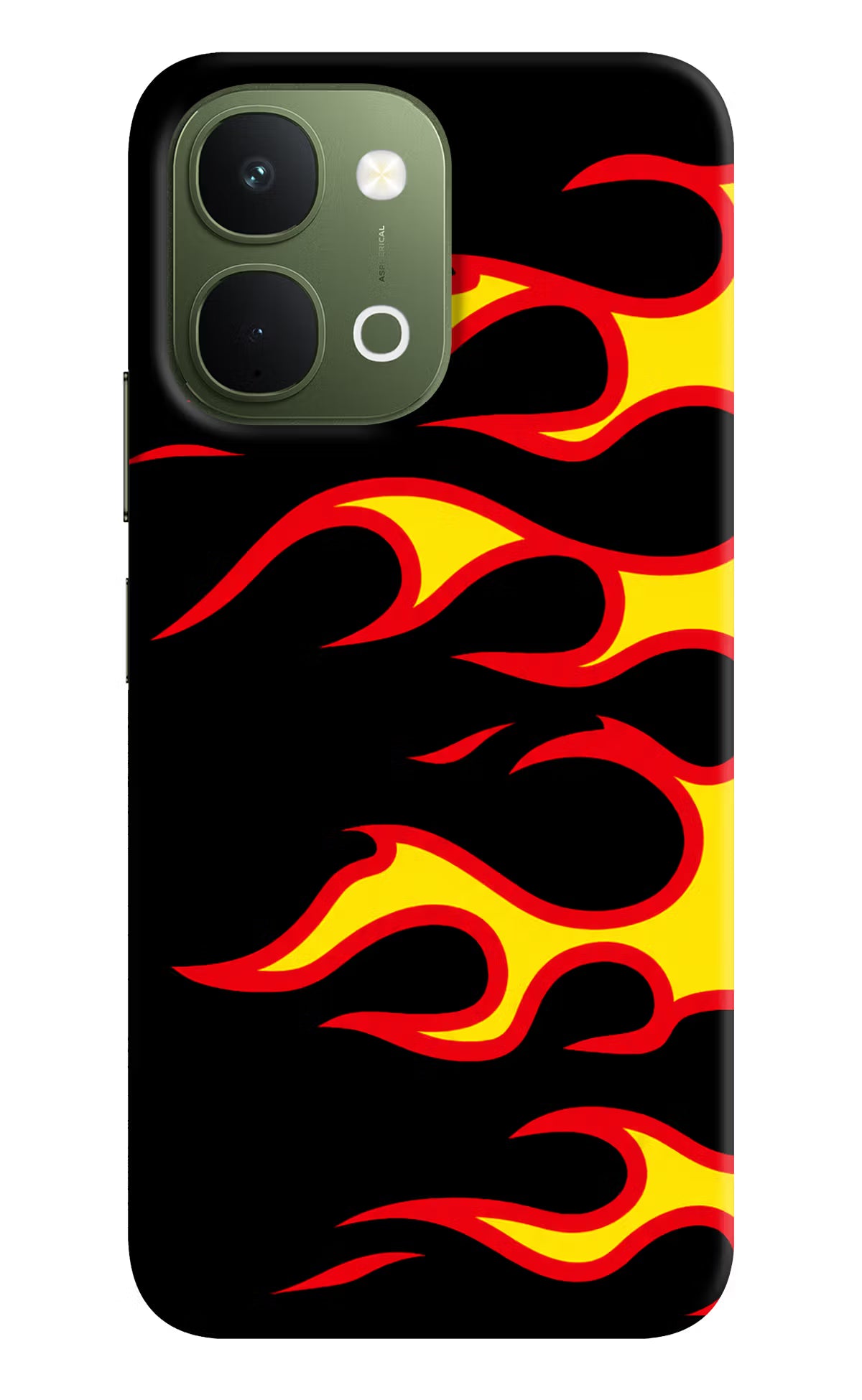 Side Sweep Flames Vivo T5x 5G Back Cover
