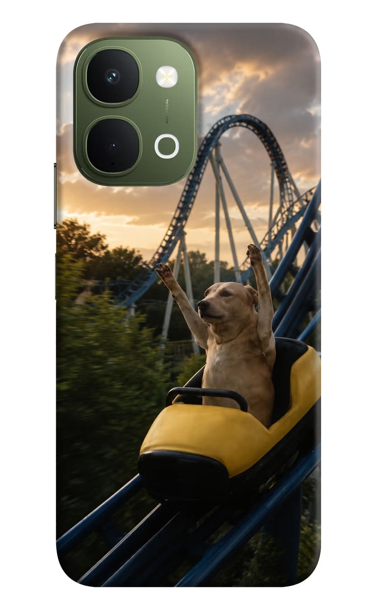 Rollercoaster Dog Vivo T5x 5G Back Cover