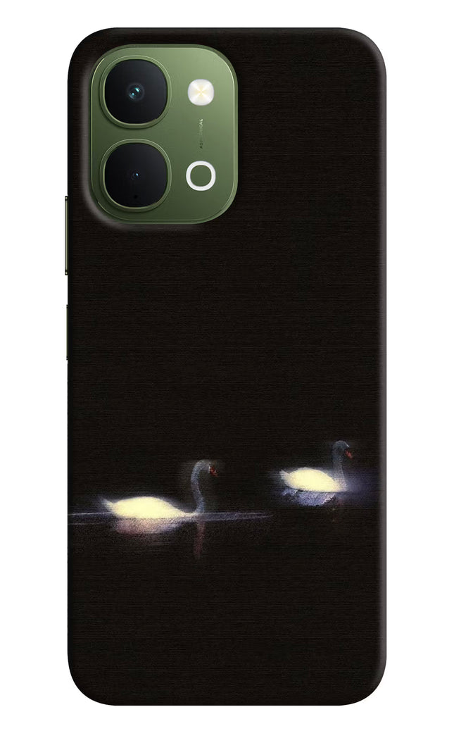 Silent Swans Vivo T5x 5G Hard Case Back Cover by Casekaro