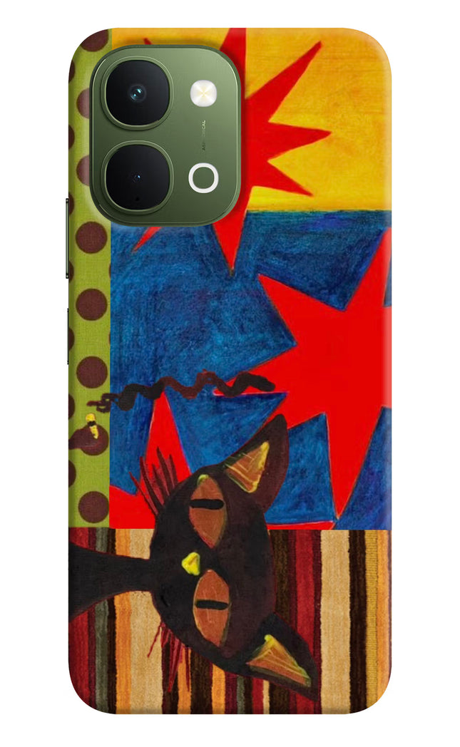 Pop Cat Vivo T5x 5G Hard Case Back Cover by Casekaro