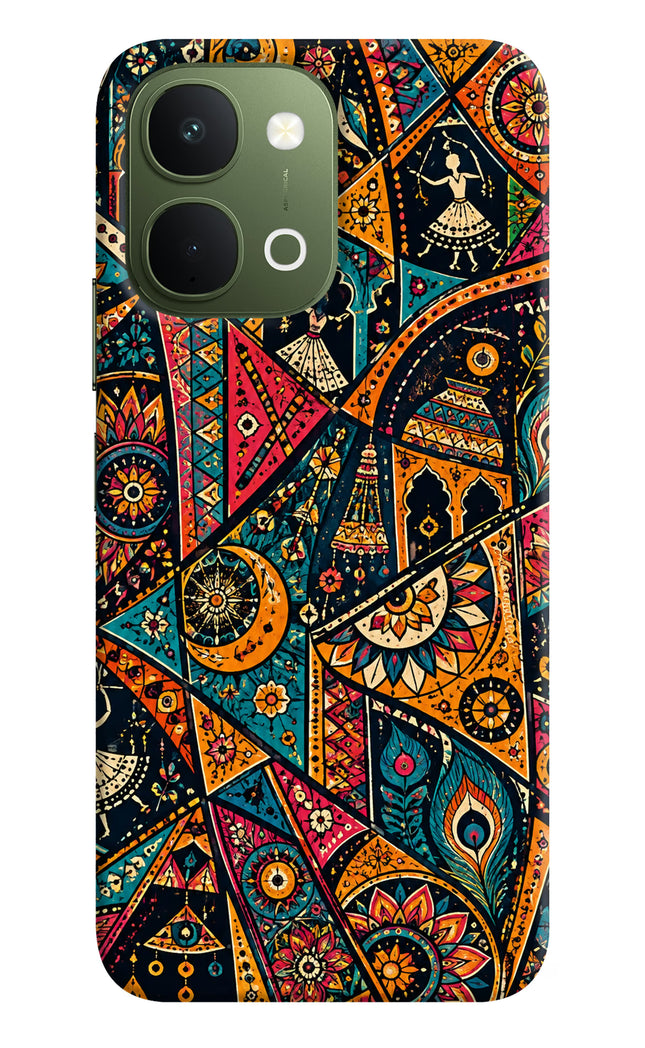 Folk Print Vivo T5x 5G Hard Case Back Cover by Casekaro