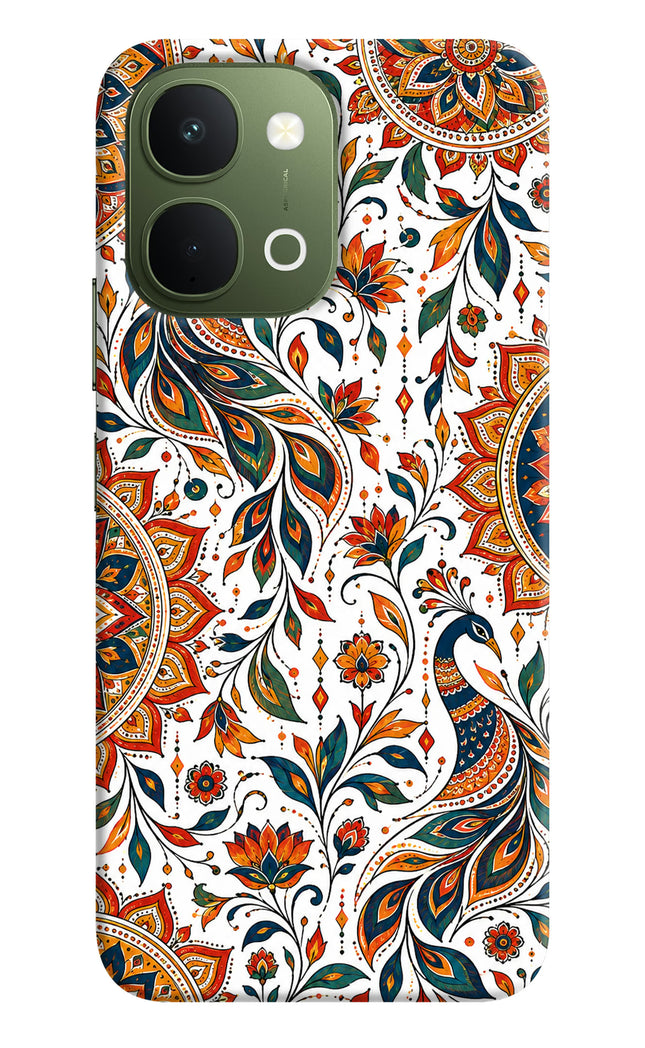 White Mayura Vivo T5x 5G Hard Case Back Cover by Casekaro