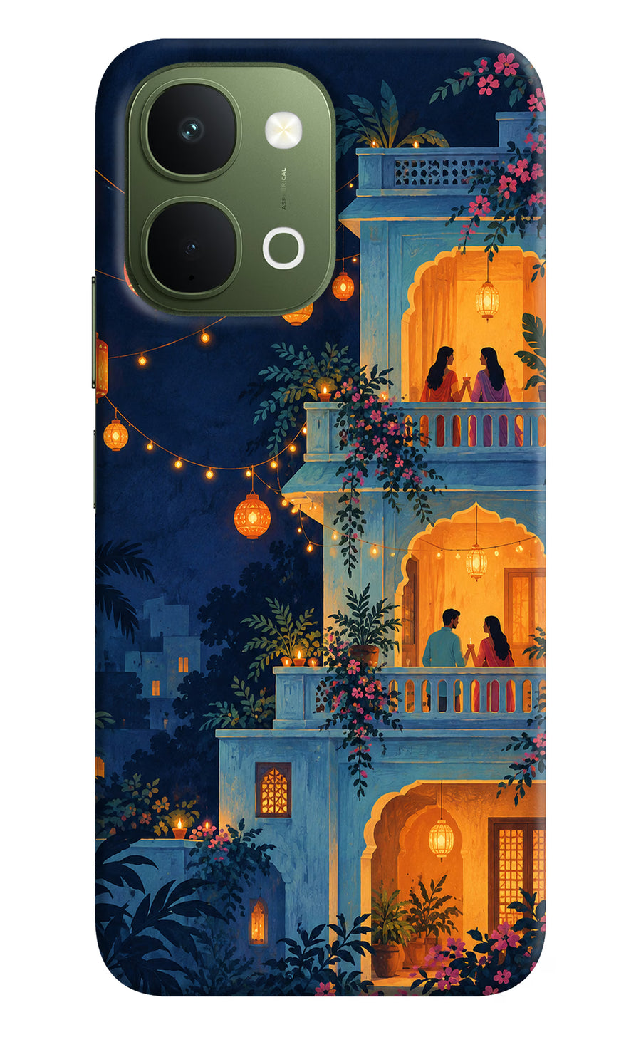 Balcony Glow Vivo T5x 5G Back Cover, Hard case