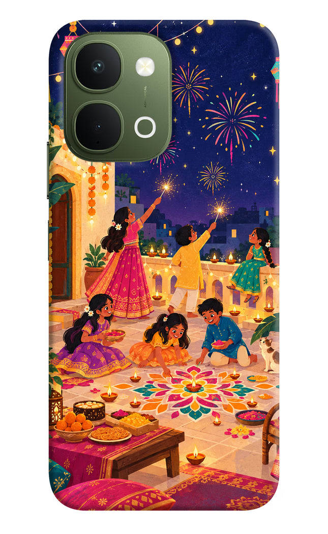 Diwali Night Vivo T5x 5G Hard Case Back Cover by Casekaro