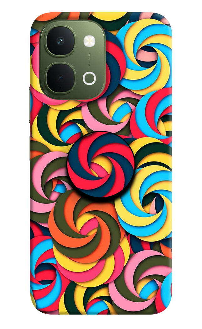Spiral Pattern Vivo T5x 5G Pop Case by Casekaro