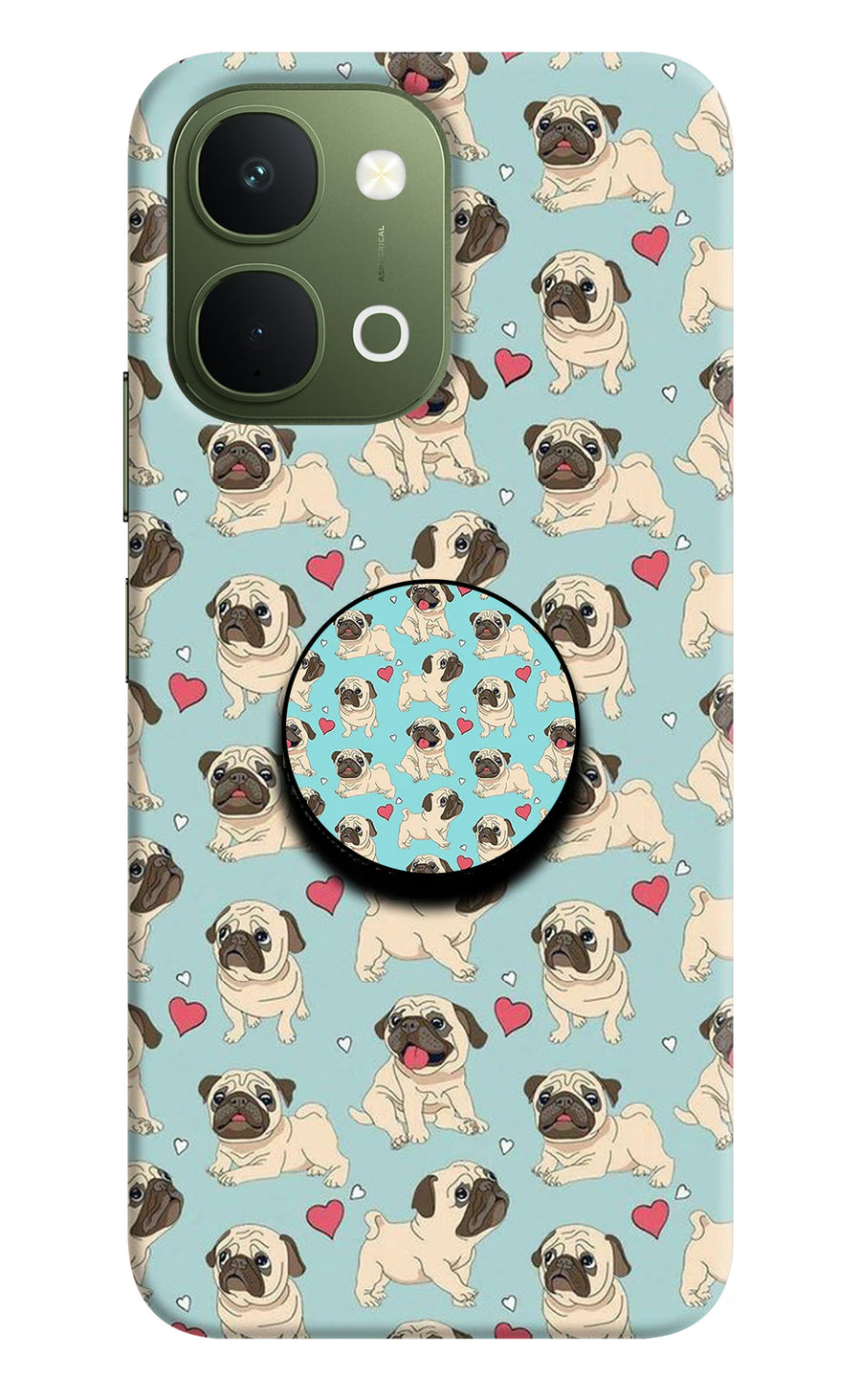 Pug Dog Vivo T5x 5G Pop Case, Hard case