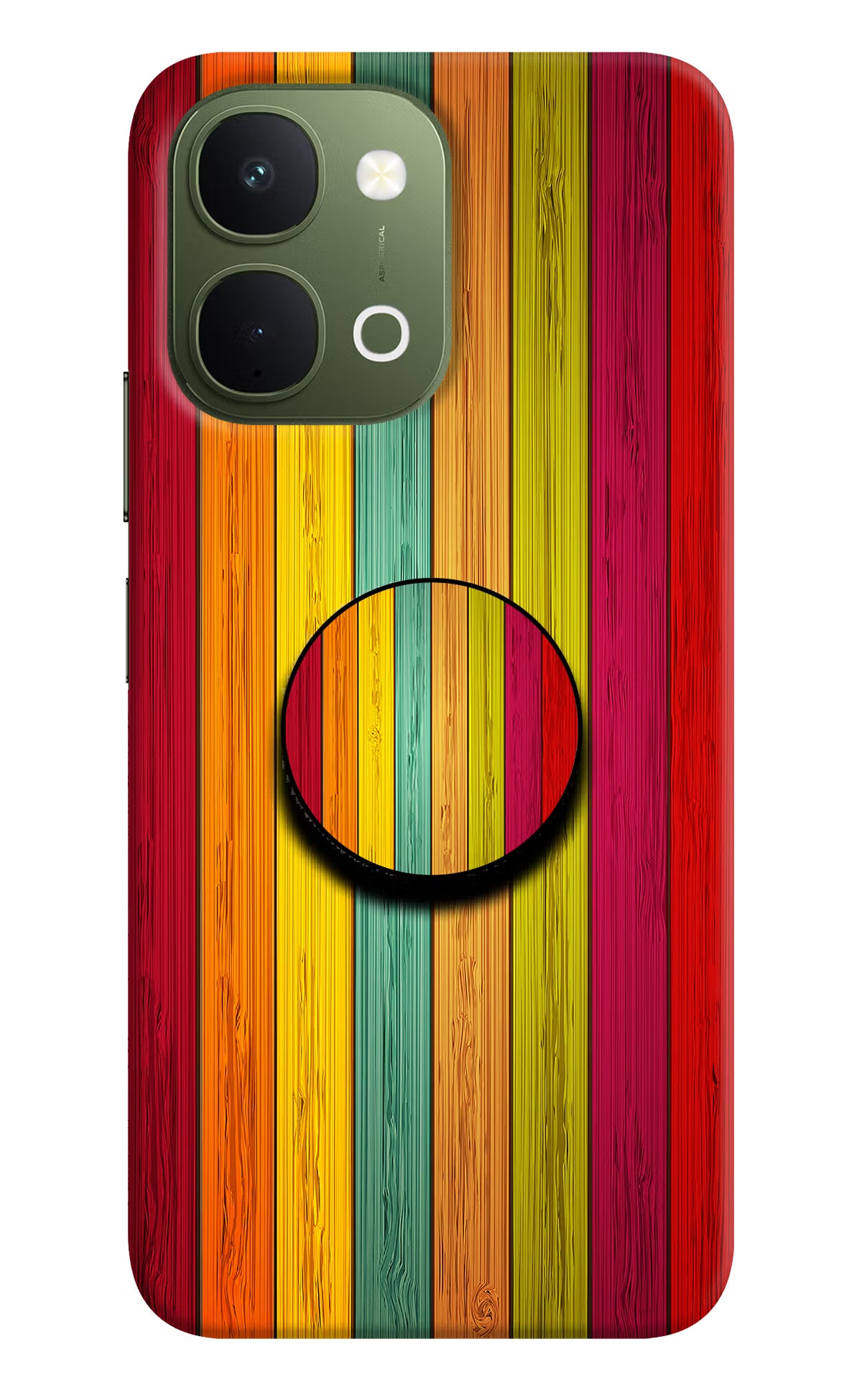 Multicolor Wooden Vivo T5x 5G Pop Case