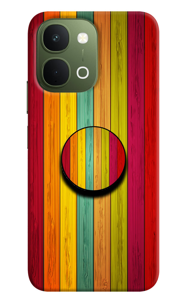 Multicolor Wooden Vivo T5x 5G Pop Case by Casekaro