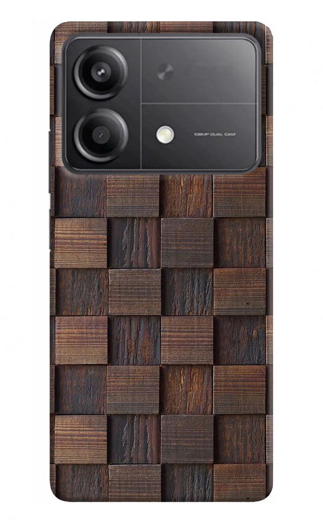 Wooden Cube Design Poco X6 Neo Back Cover
