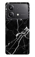 Black Marble Pattern Poco X6 Neo Back Cover