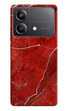 Red Marble Design Poco X6 Neo Back Cover