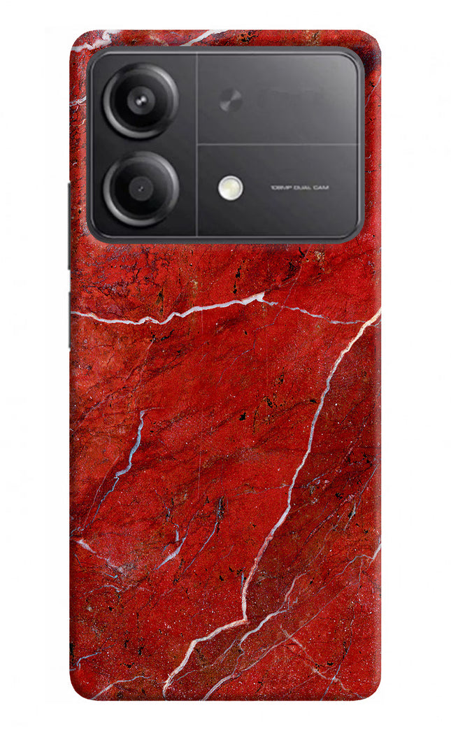 Red Marble Design Poco X6 Neo Back Cover