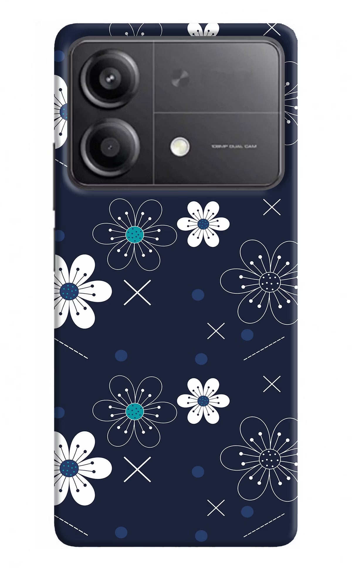 Flowers Poco X6 Neo Back Cover