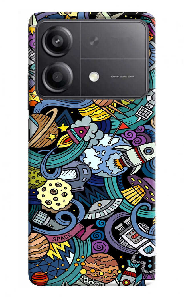 Space Abstract Poco X6 Neo Back Cover